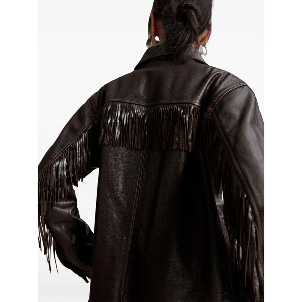 Ralph Lauren Brown Jackets - Leather Jackets Women - Picture 5 of 6